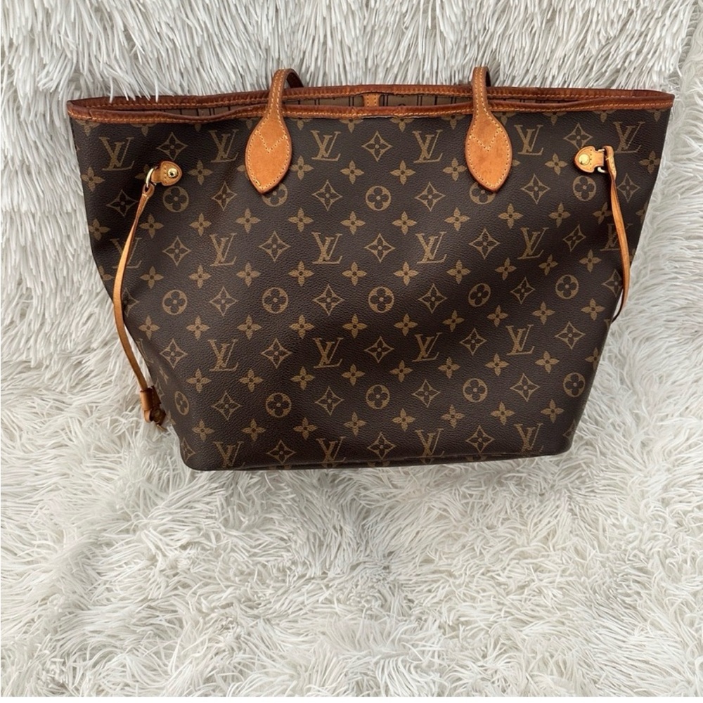 AUTHENTIC!!! Louis Vuitton Neverfull MM Monogram Brown Tote Bag - Picture 2 of 11